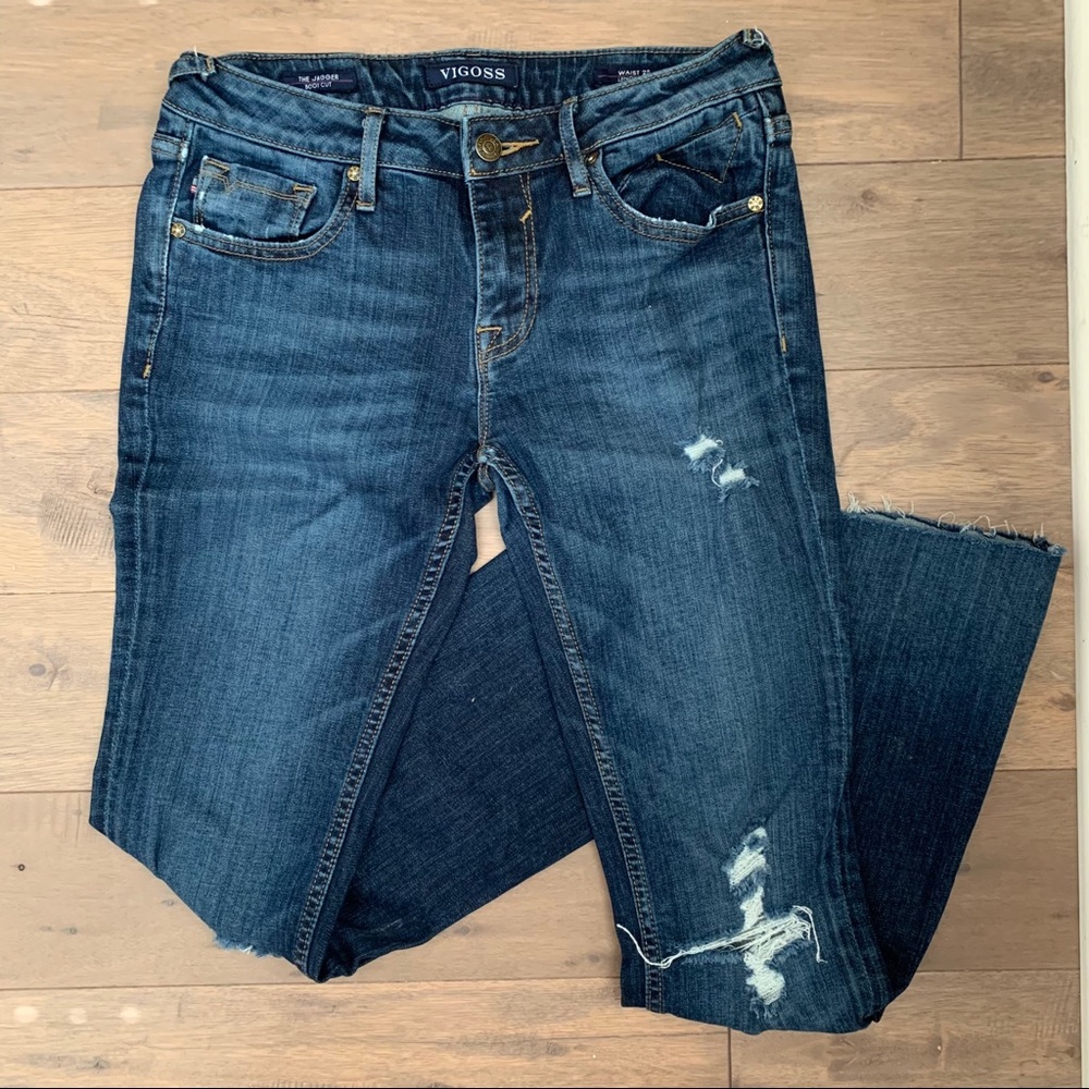 Vigoss The Jagger Bootcut Ripped Jeans